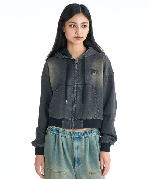 DC SHOES ウィメンズ 26 WS HOOD JACKET ショート丈 デニムジャケット