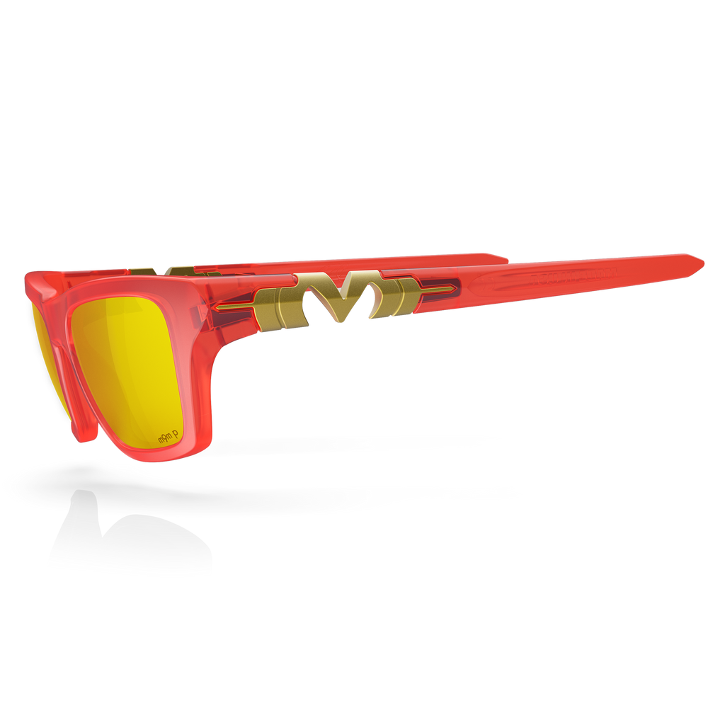 M-Experiment PLEASURE サングラス Matte Hot / Gold Plasmachromatic