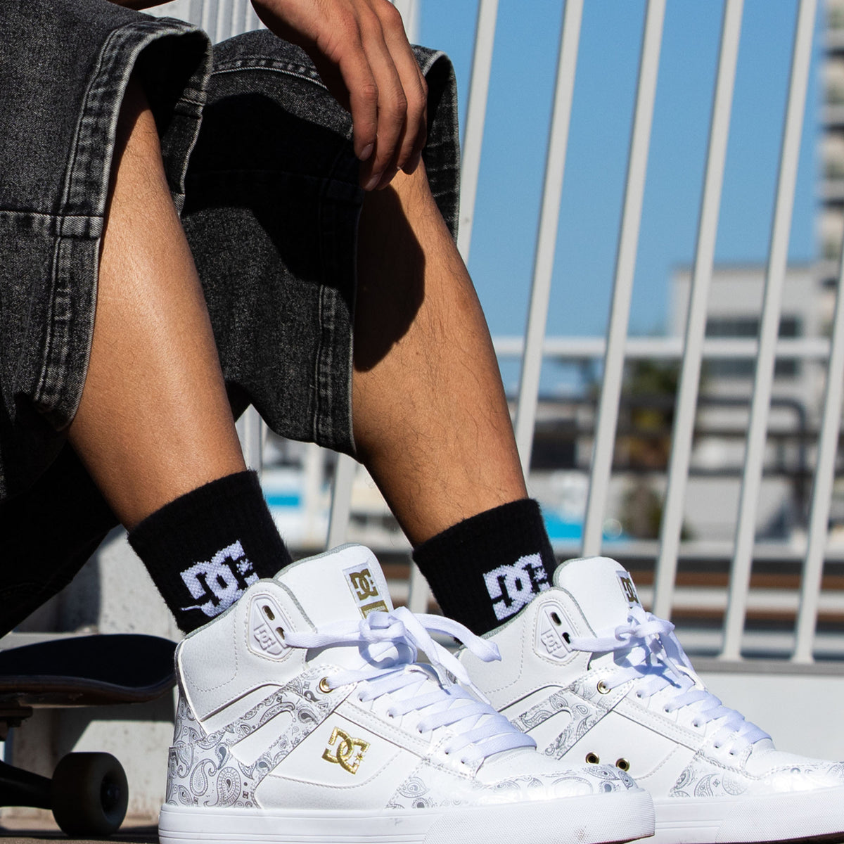 DC SHOES ユニセックス PURE HIGH-TOP SE SN フットウェア スニーカー