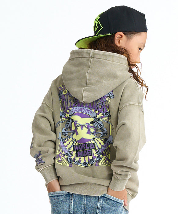 DC SHOES キッズ 26 KD DOUBLE SKULL PH パーカー フーディ【2026年春