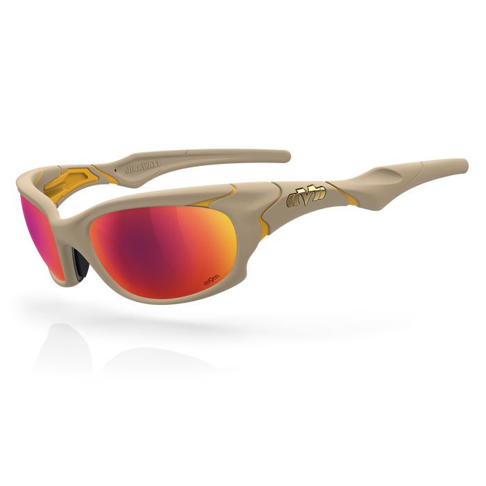 M-Experiment JIGAWATT サングラス Matte Sand / Goldenrod / Blaze