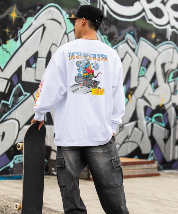 SALE】DC SHOES メンズ 26 SPRINT RAT LS ロンT 長袖Tシャツ【2026年春