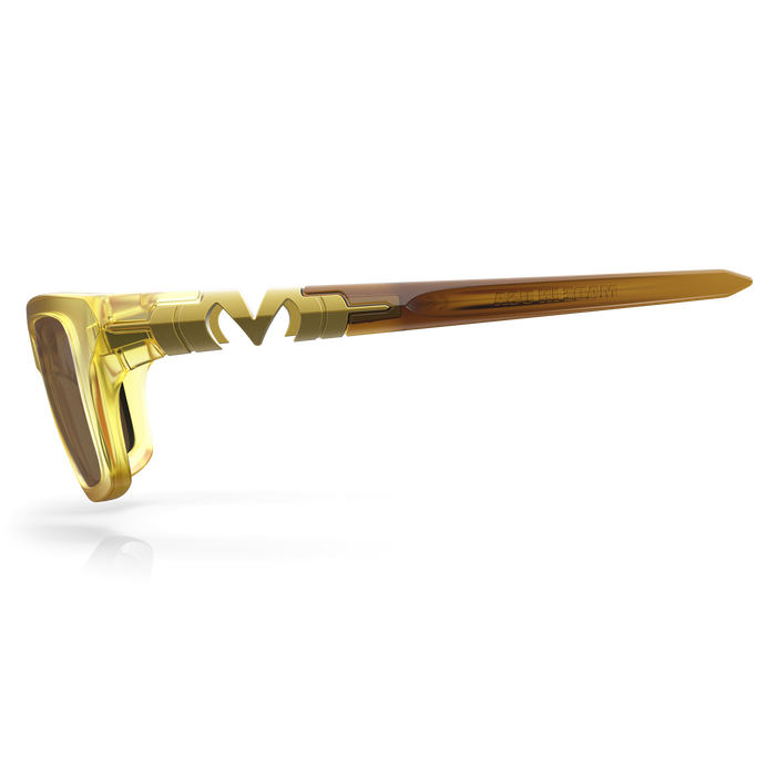 M-Experiment PLEASURE サングラス Matte Vintage Yellow / Amber / Sepia
