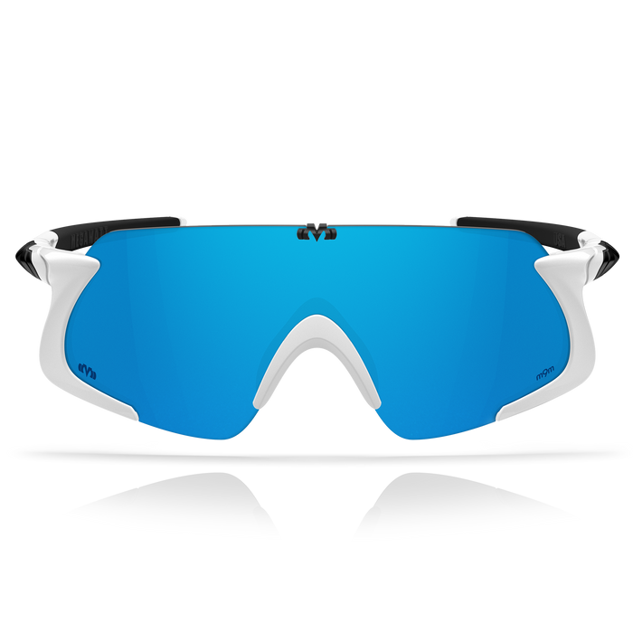 M-Experiment MEGAWATT サングラスGloss White / Black / Glacier Plasmachromatic m9m