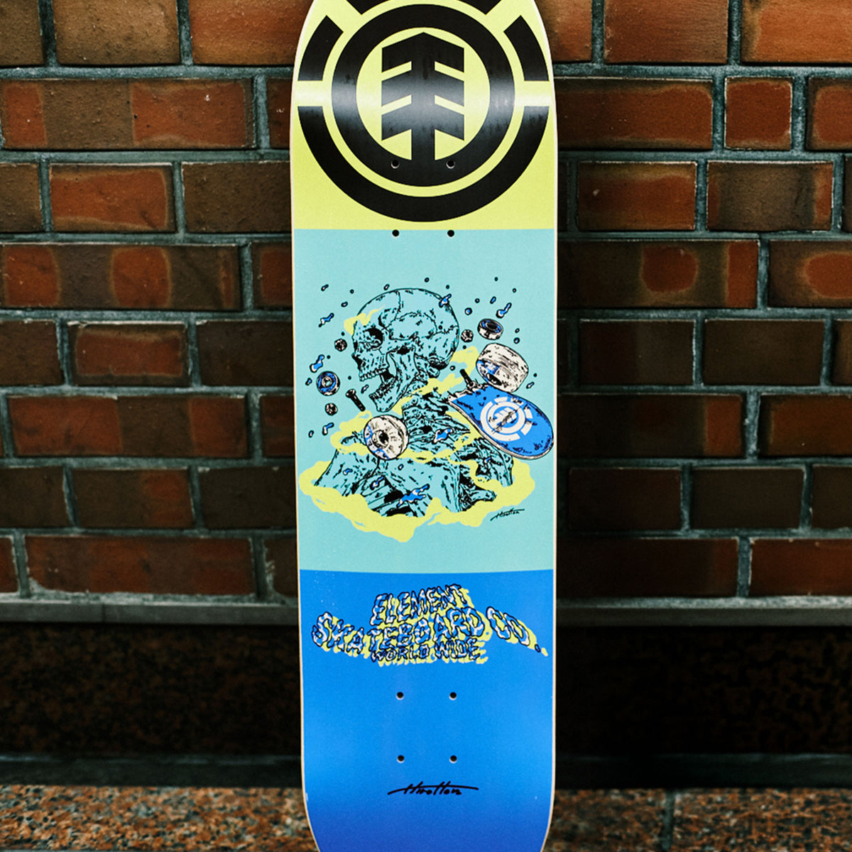 ELEMENT スケートボード 《8 inch》HIROTTON SKULL デッキ 【2026年春