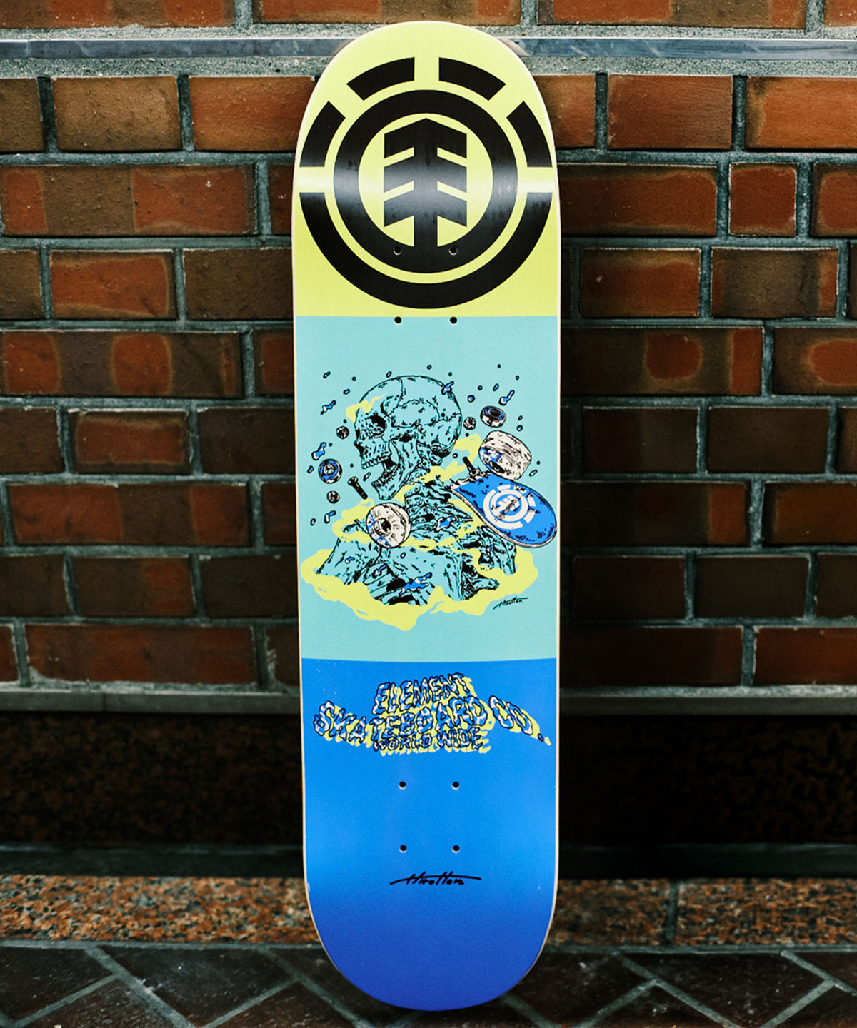 ELEMENT スケートボード 《8 inch》HIROTTON SKULL デッキ 【2026年春
