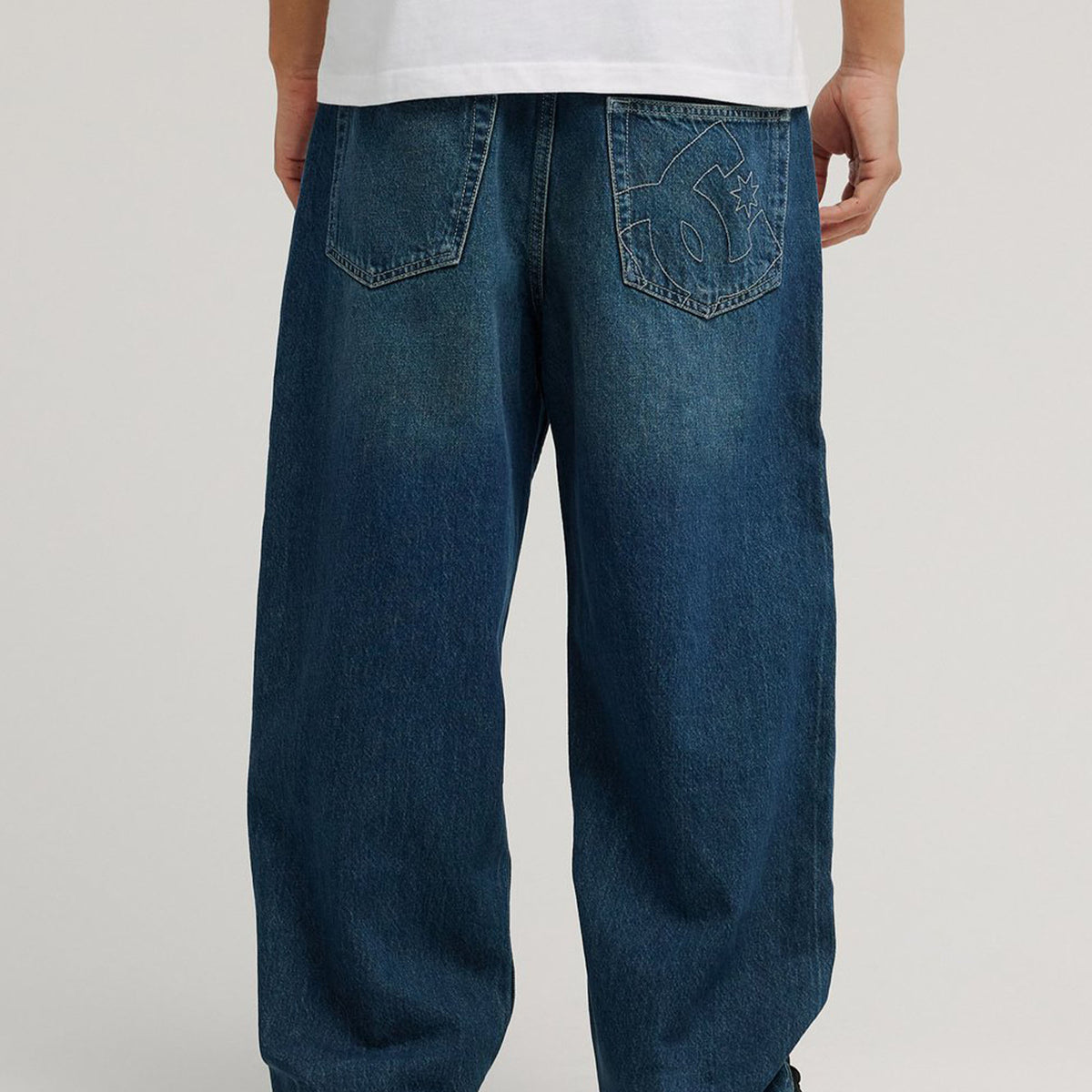 DC SHOES スノーボードパンツ デニム風 Sサイズ DC SHOES メンズ WORKER BAGGY DENIM DOUBLE THAT デニムパンツ 【2026