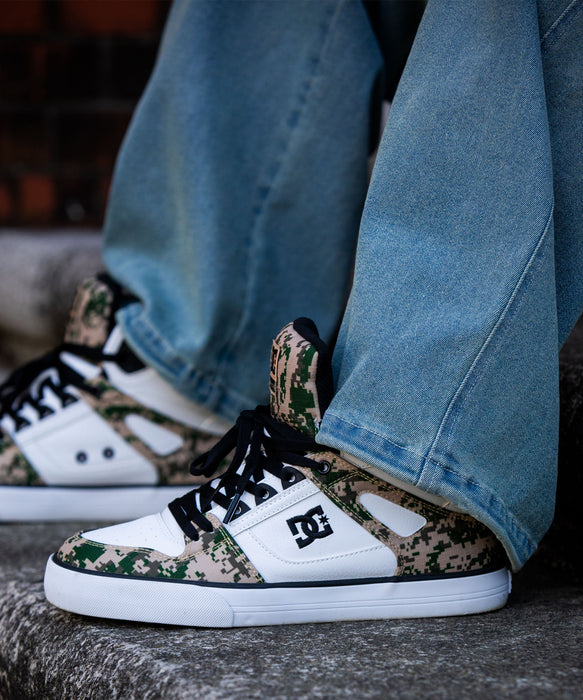 DC SHOES ユニセックス ハイカットスニーカー PURE HIGH-TOP SE SN フットウェア 【2026年秋冬モデル】