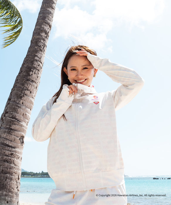 【ROXY x HAWAIIAN AIRLINES】PARKA ジップラッシュガード /UVカット/EASY DRY/接触冷感 ＜2026年夏モデル＞