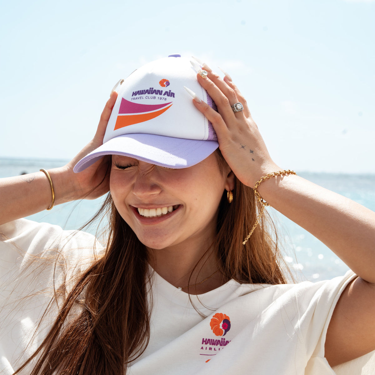 ROXY x HAWAIIAN AIRLINES】CAP メッシュキャップ ＜2026年夏モデル＞