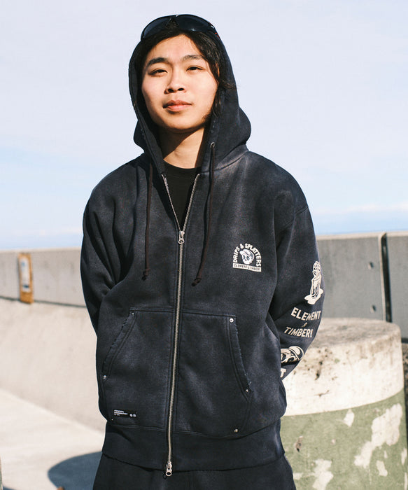 ELEMENT メンズ TIMBER DRIPS ZIP HOOD ジップパーカー 【2026年秋冬モデル】