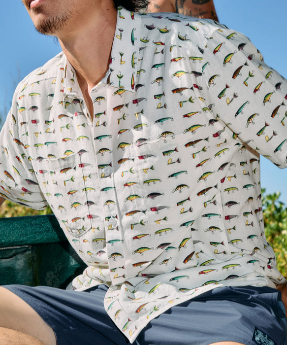 RVCA メンズ TACKLE SHOP SS 半袖シャツ 【2026年夏モデル】