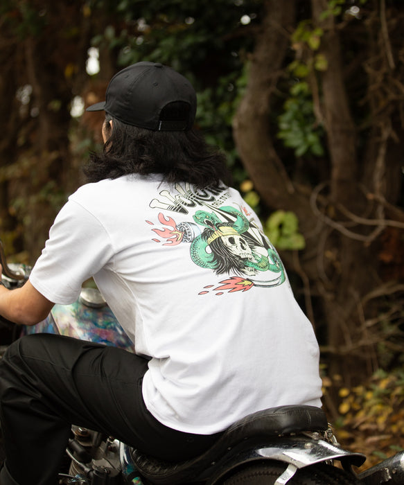 【直営店限定】 VOLCOM メンズ FUSTY WORKS 2025 SS TEE Ⅱ Tシャツ 【2026年春夏モデル】