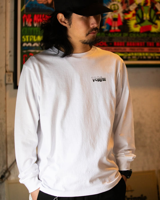 ストホワ 直営店限定】 VOLCOM メンズ FUSTY WORKS 2025 LS TEE Ⅰ ロンT 【2026年春