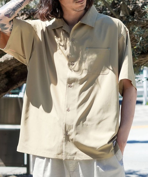 Rufflog パイル地 半袖シャツ ベージュ S SALE】REEF BAJA DRY SHIRTS 半袖シャツ / セットアップ対応【2026年春