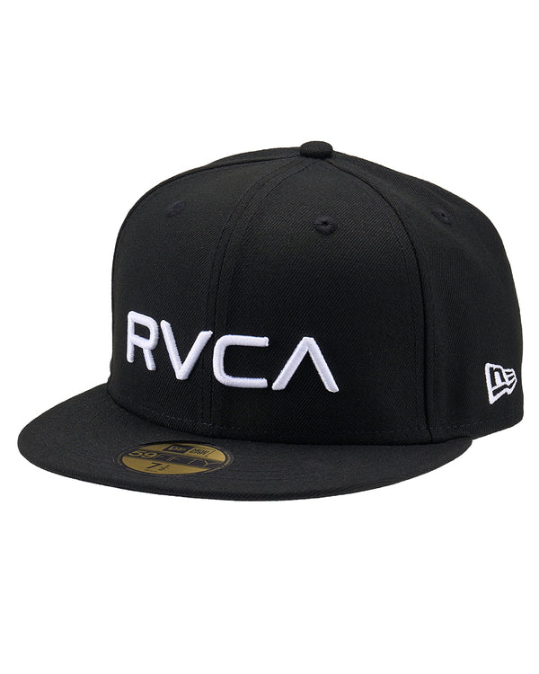 【直営店限定】RVCA メンズ 5950 RVCA New Era BLK キャップ BLK 【2024年秋冬モデル】