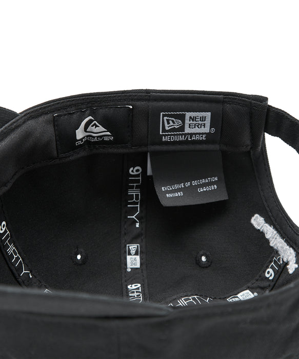 【 QUIKSILVER | NEW ERA 】QUIKSILVER メンズ 930CS ニューエラ  キャップ ブラック 黒 【2025年秋冬モデル】