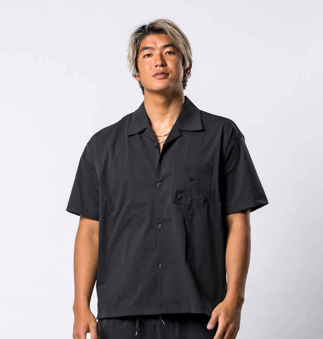 OUTLET】QUIKSILVER メンズ MW OPEN SHIRT 半袖シャツ ルーズフィット