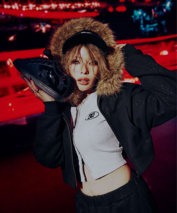 DC SHOES ウィメンズ 26 WS FUR HIDDEN ZH ジップパーカー 【2026年秋冬モデル】