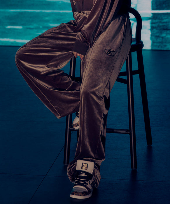 DC SHOES ウィメンズ 26 WS VELOUR BAGGY PANT ベロアパンツ 【2026年秋冬モデル】
