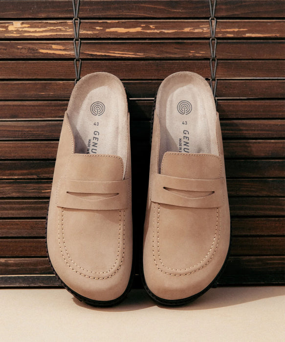GENUINS ウィメンズ クロッグサンダル LOIS NUBUCK 【2026年秋冬モデル】