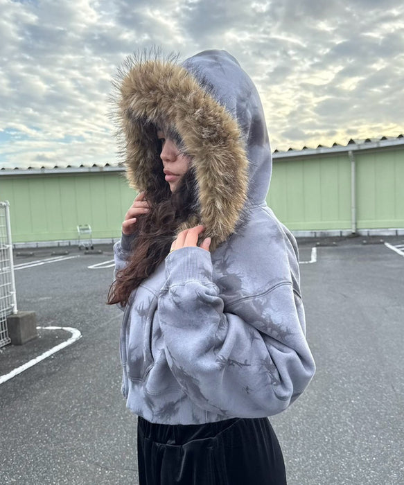 DC SHOES ウィメンズ 26 WS FUR HIDDEN ZH ジップパーカー 【2026年秋冬モデル】