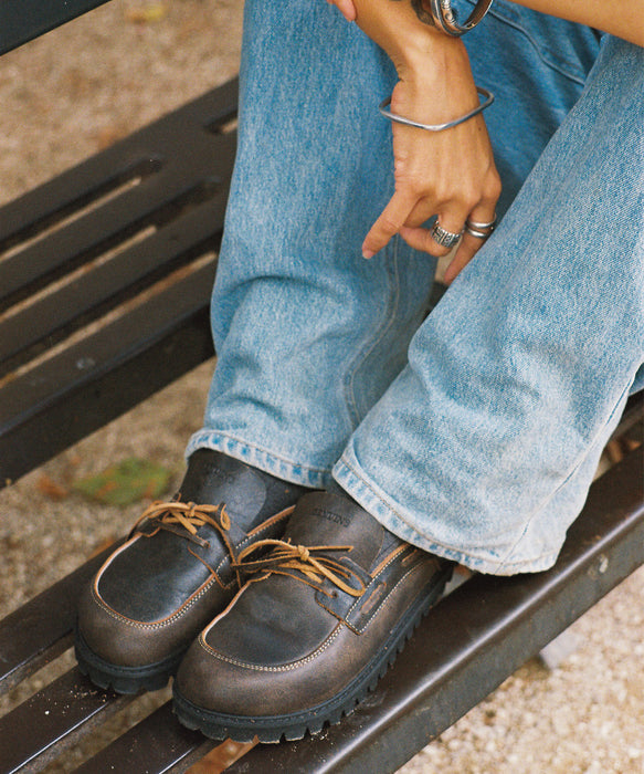 GENUINS ウィメンズ クロッグサンダル MENTA AVIATOR LEATHER 【2026年秋冬モデル】