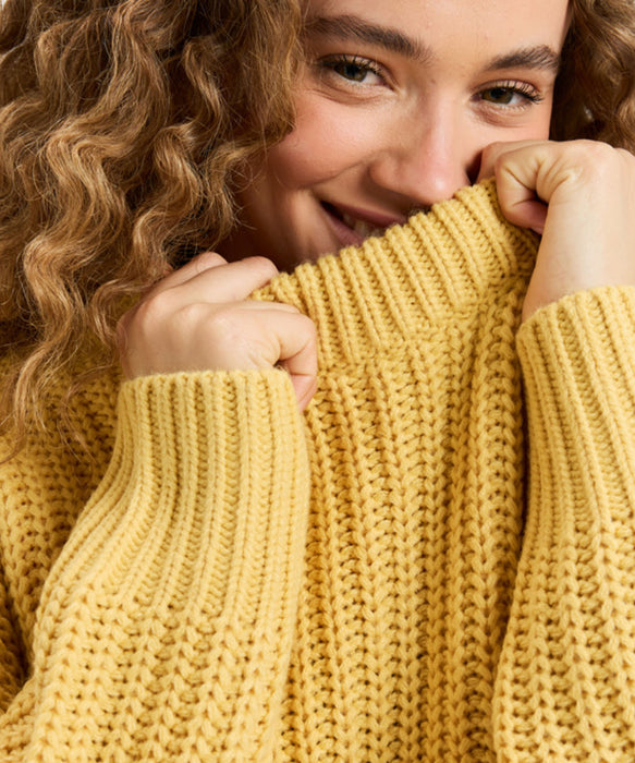 Roxy COMING HOME SWEATER ウィメンズ クルーネックセーター ドロップショルダー <2025FW HEART WAVE>  <25FWグローバル展開アイテム>