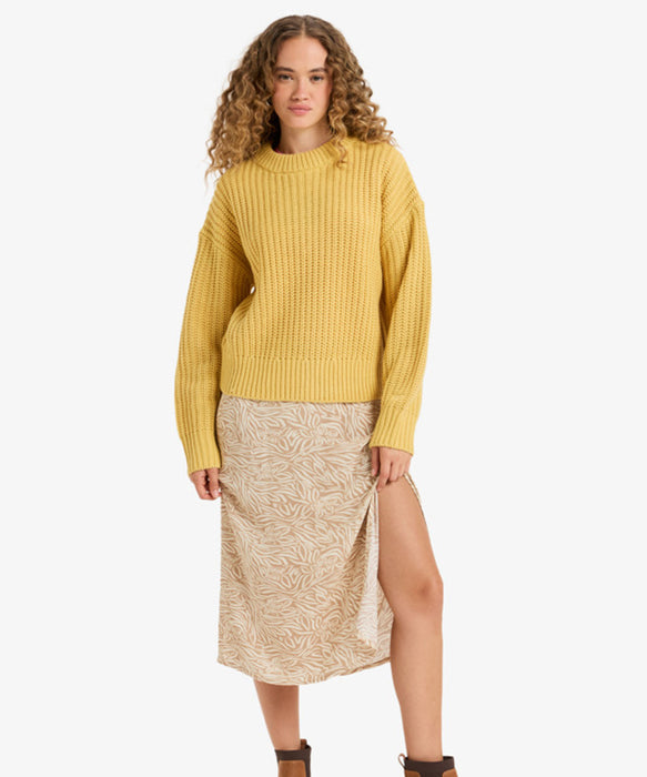 Roxy COMING HOME SWEATER ウィメンズ クルーネックセーター ドロップショルダー <2025FW HEART WAVE>  <25FWグローバル展開アイテム>