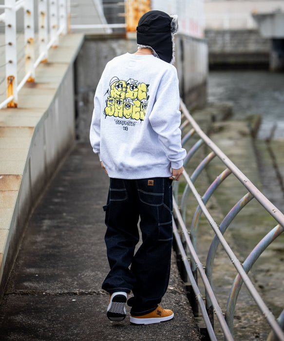 週末限定！トレーナー関係の専門書です。 DC SHOES メンズ 26 SK TEAM CREW トレーナー 【2026年秋冬モデル】