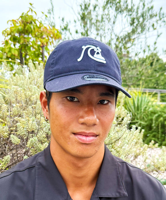 【 QUIKSILVER | NEW ERA 】QUIKSILVER メンズ 930CS キャップ ニューエラ ネイビー 紺 【2025年秋冬モデル】