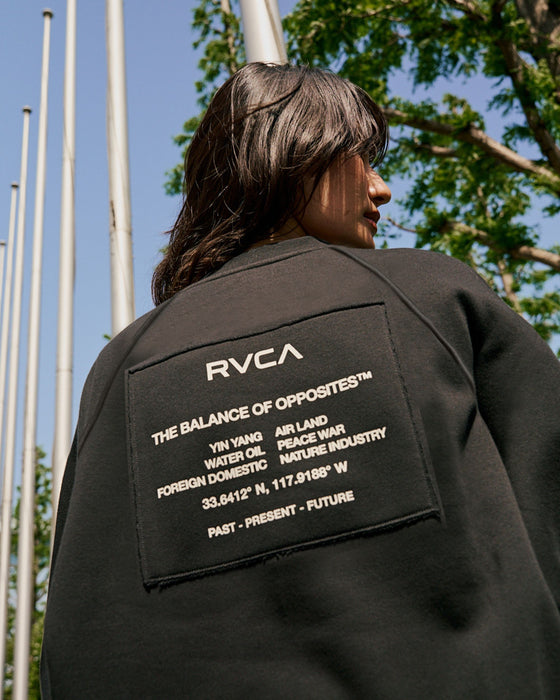 【SALE】RVCA レディース MATCH CREW トレーナー 【2025年秋冬モデル】