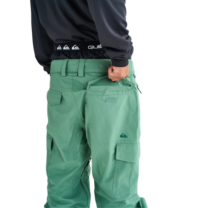 【OUTLET】QUIKSILVER メンズ PORTER GAITER PT スノーパンツ 10,000mm防水・5,000g撥水 10K パウダーガード付き