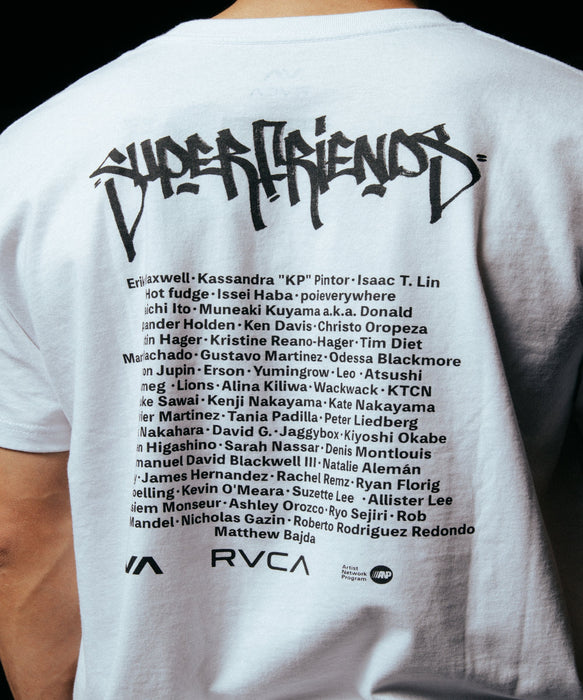 RVCA メンズ SUPER FRIENDS 3 TEE Tシャツ
