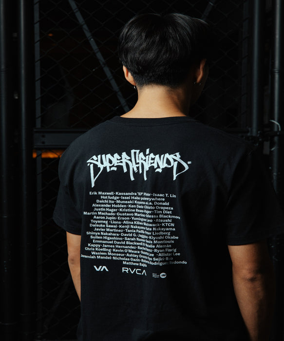 RVCA メンズ SUPER FRIENDS 3 TEE Tシャツ
