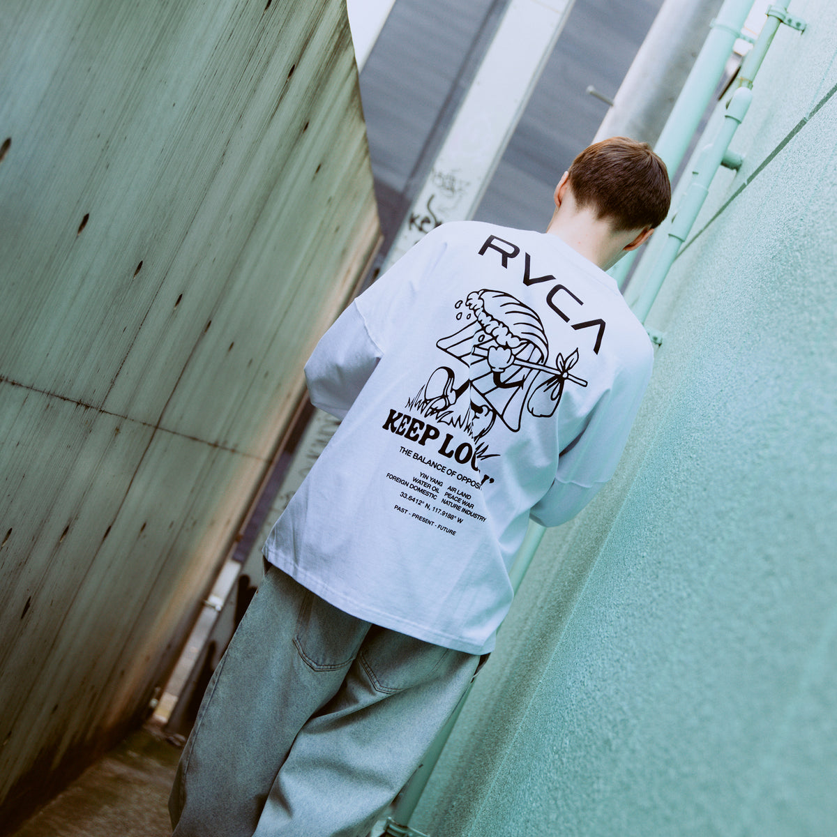 OUTLET】【直営店限定】RVCA メンズ KEEP LOOKING LT ロンT 【2026年春
