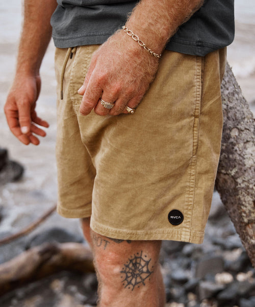 SALE】RVCA メンズ ESCAPE ELASTIC CORD SHORT II ショートパンツ