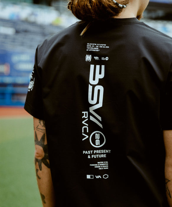 RVCA メンズ RVCA×MARINES BSW LOGOTEE サーフTシャツ 【2026年夏モデル】