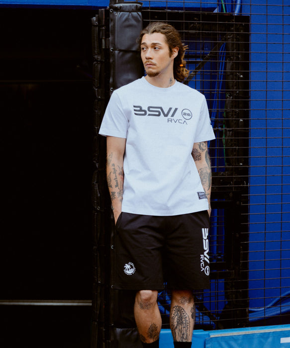 RVCA メンズ RVCA×MARINES BSW LOGOTEE サーフTシャツ 【2026年夏モデル】