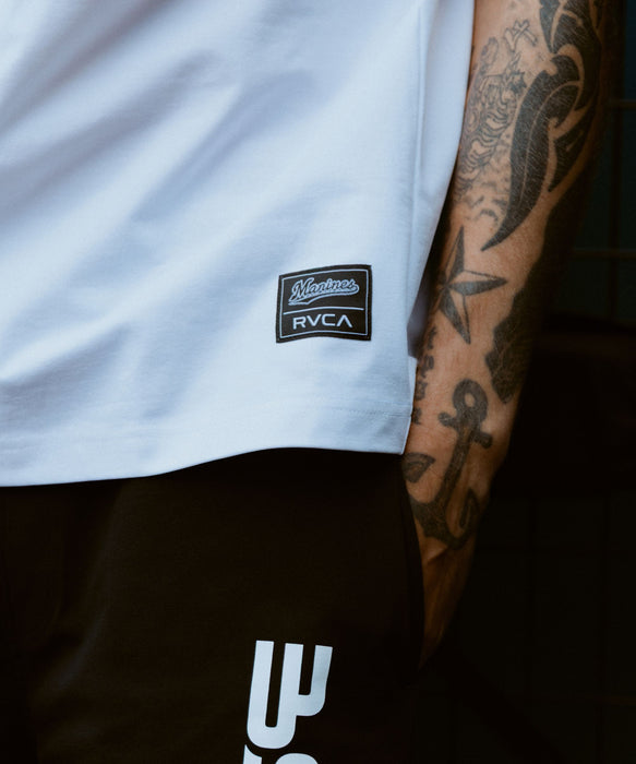 RVCA メンズ RVCA×MARINES BSW LOGOTEE サーフTシャツ 【2026年夏モデル】