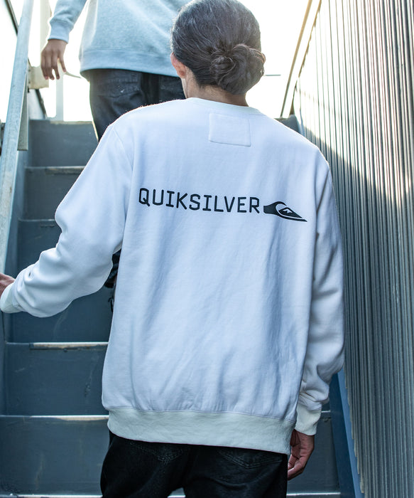 【OUTLET】QUIKSILVER メンズ DNA BIG CLICKER SWEAT CREW クルーネックスウェット 軽量ソフトフリース 特殊裏起毛