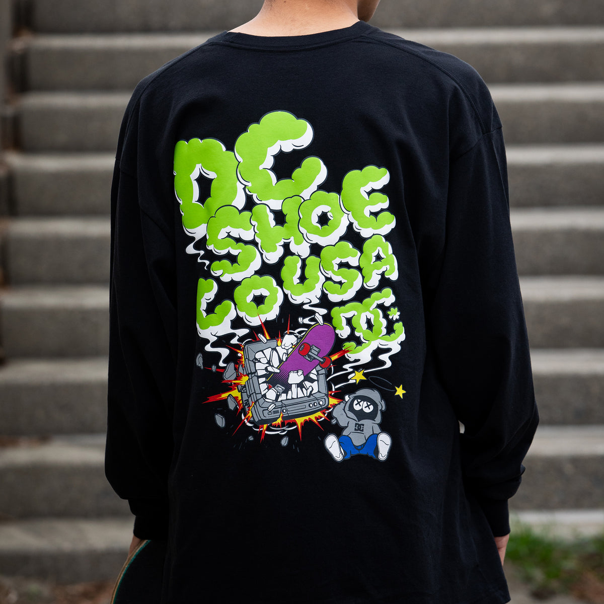 OUTLET FAMILY SALE】DC Shoes 25 CLASH DECK LS 長袖Tシャツ メンズ