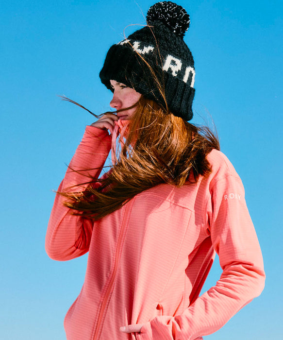 【OUTLET】ROXY ウィメンズ VERTERE FULL ZIP スノー ベースレイヤー フルジップレイヤートップス ハイカラー 【25-26SNOWモデル】