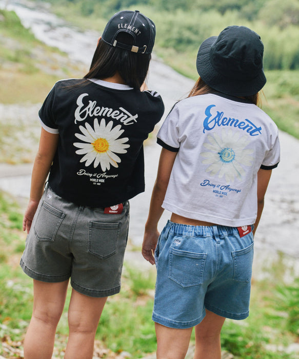ELEMENT キッズ ガールズ LINE RINGER SS G Tシャツ 【2026年春夏モデル】