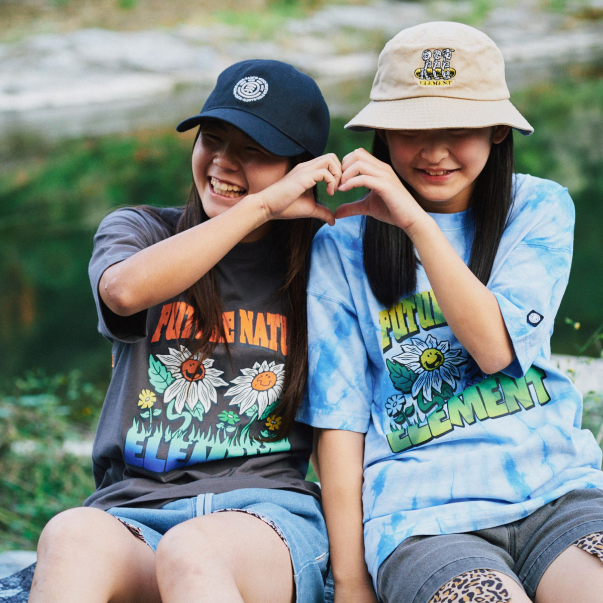 FANTASTICS NEW ELEMENT Mサイズ グッズセット OUTLET】ELEMENT キッズ ガールズ FLOWER SS G Tシャツ 【2026年春夏