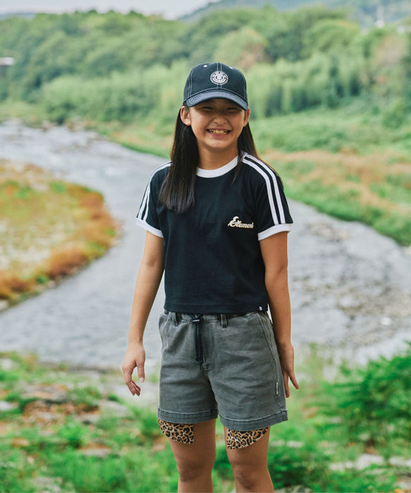 ELEMENT キッズ ガールズ LINE RINGER SS G Tシャツ 【2026年春夏モデル】