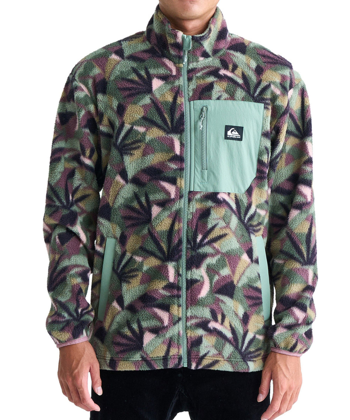 OUTLET】QUIKSILVER メンズ CLEAN COAST FZ 長袖スウェット レギュラー