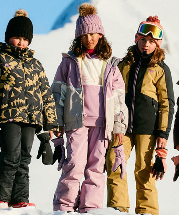 ROXY キッズ HEKLA ICE GIRL JK スノージャケット ロゴ入り 【25