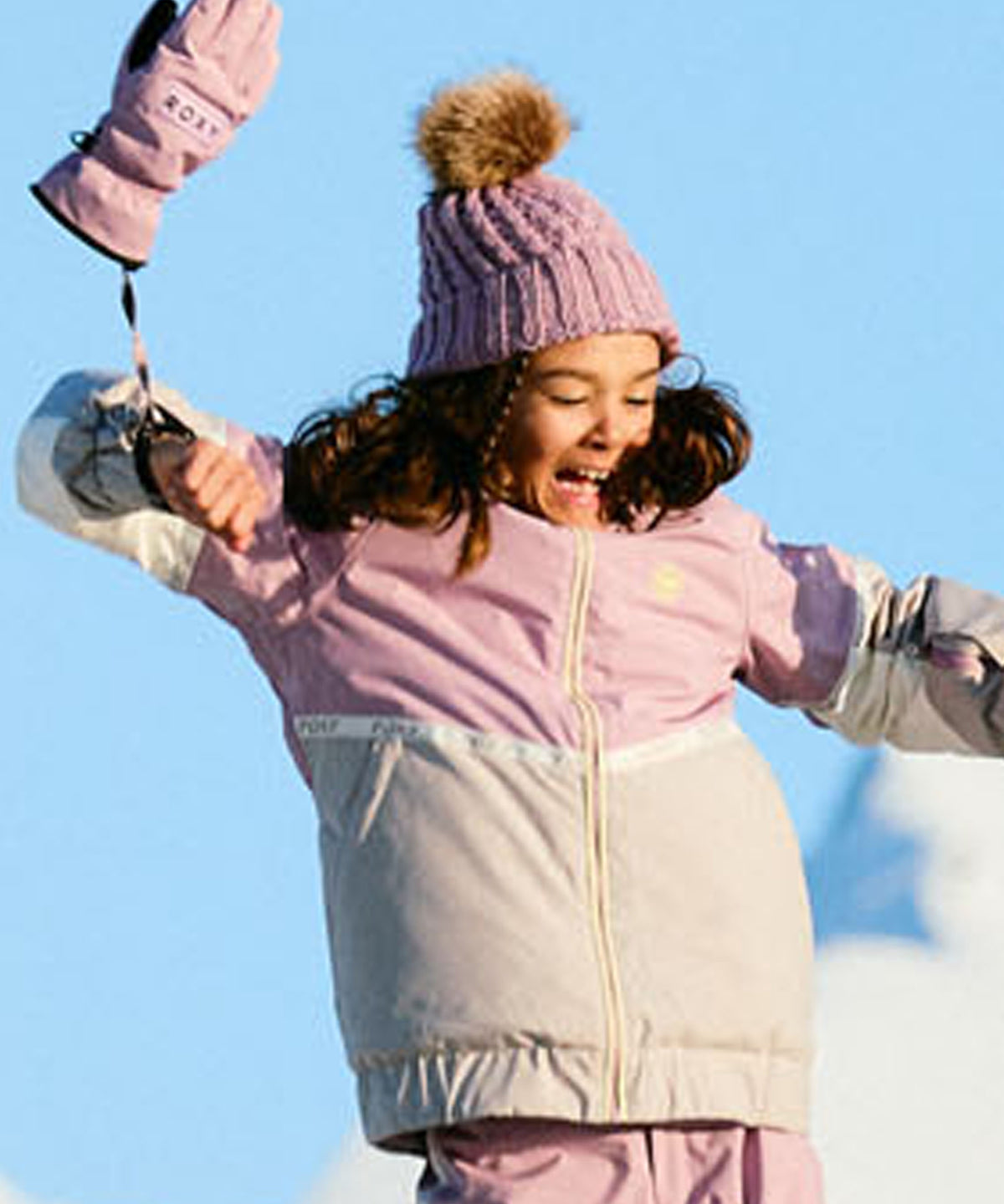 ROXY キッズ HEKLA ICE GIRL JK スノージャケット ロゴ入り 【25