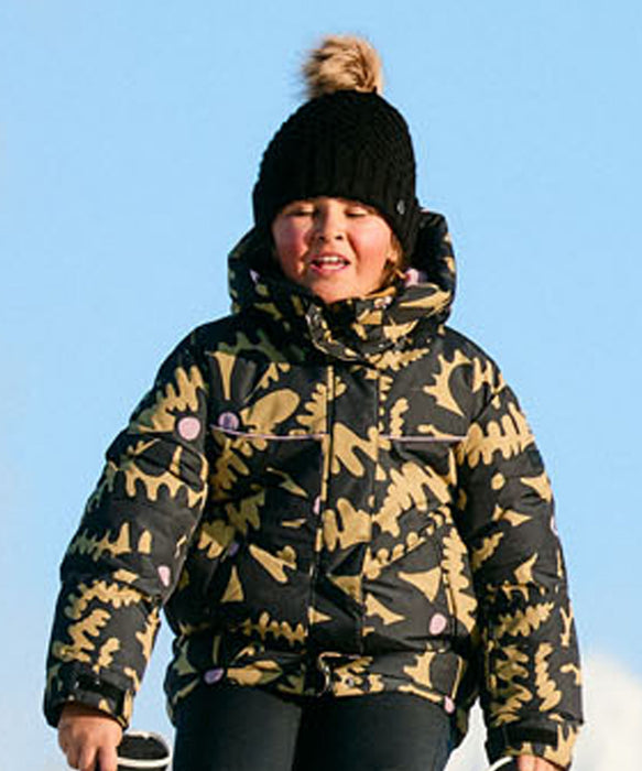 ROXY キッズ BLIZZARD GIRL BEANIE ビーニー 保湿 フリースライナー付きポンポン 【25-26SNOWモデル】